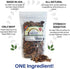 Beef Dog Treats Made in USA, All Natural Meaty Beef Tips, 8 Ounces - Crunchy Grain Free Training Treat