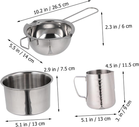 Backpacking MAGICLULU Cookware Large Capacity Milk Pan Thicker Body for Uniform Heat Ideal for Outdoor Hiking