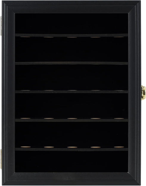 30 DisplayGifts Golf Ball Display Case for Golf Balls, Display Cabinet Great Golfer Memorabilia Gift for Golf