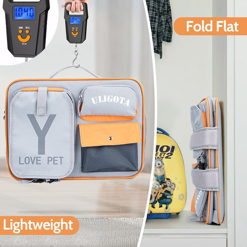 ULIGOTA Backpack Carrier for Pets, Ventilated Dog Carrier for Cats & Small Dogs, Airline Approved for Hiking & Travel