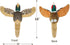 Interactive Pheasant Dog Toy, Squeaky Puzzle Toy for Small Medium and Large Dogs, Indestructible Plush Chew Toy
