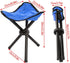 VBESTLIFE Portable Folding Tripod Chair, Oxford Cloth Steel Tube Camping Chair for Outdoor Camping Hiking Fishing