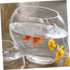 Flat Fish Tank Hydroponic Planter, Glass Aquarium Bowl, Water Plant Vase, Betta Tank Fish Supplies