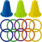 nsgglecher 13PCS Rabbit Training Ring Toy, Rabbit Interactive Toy, Bunny Stacking & Educational