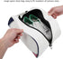 Qiilu White PU Leather Shoe Bag, Dustproof Storage Carrier Bag for Home Travel