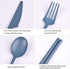 Travel Utensils with Case, Reusable Camping Utensil Set, Plastic Cutlery Set for Picnic, Camping or Daily Use