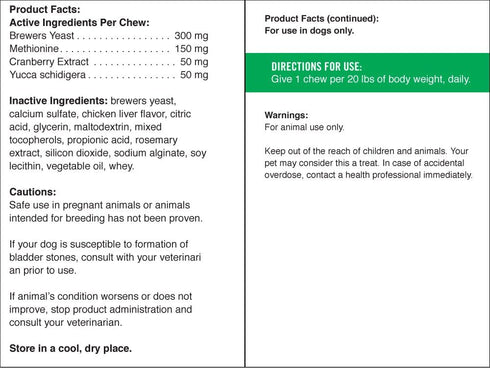 Pet Naturals Lawn Aid Dog Urine Neutralizer, 60 Chicken-Flavored Chews, Healthy Treats for PH Balance