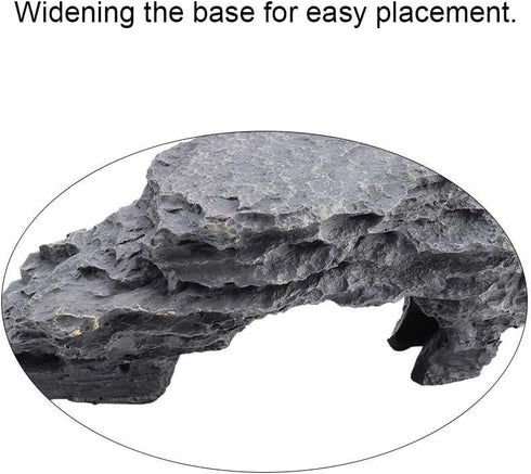 EBTOOLS Reptile Floating Island Aquarium Turtle Pier, Turtle Drying Habitat Cave Decoration