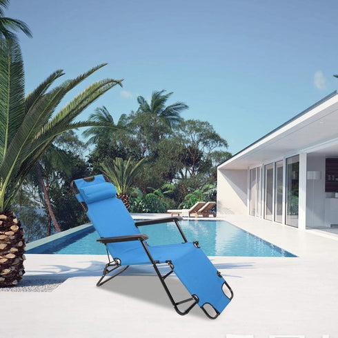 myoihomora Patio Recliner Lounge Chairs,Portable Folding Reclining Chair,Reclining Camping Chair,Outdoor Folding Chaise