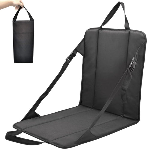 Pozico Portable Stadium Seat Cushion with Backrest for Bleacher, Lightweight Foldable Seat