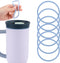 PEUTIER 6pcs Gasket Replacement for Owala 40oz Tumbler, O Shaped Rubber Lid Seal