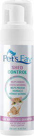 Cat Waterless Shed Control Shampoo, No Rinse Dry Shampoo for Shedding Kitties, Pet Grooming Supply