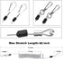 Fishing Lanyard - Heavy Duty Coiled Lanyards with Stainless Steel Wire Inside, Safety Rope Extension Cord Tether