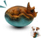 Squeaky Latex Dog Toys, Cute Dinosaur Egg Chew Toys for Training and Fetch, 5.5inch for Small Medium Large Dogs