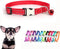 Red Cat Collar with Bells - Reflective Nylon Metal Buckle Extra Small Puppy Collar with Bell for Tiny Male Dogs and