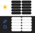 cobee 10 Pcs Reflective Stickers for Helmets, Motorcycle Helmets Decals Reflective Stickers, Bike Sticker
