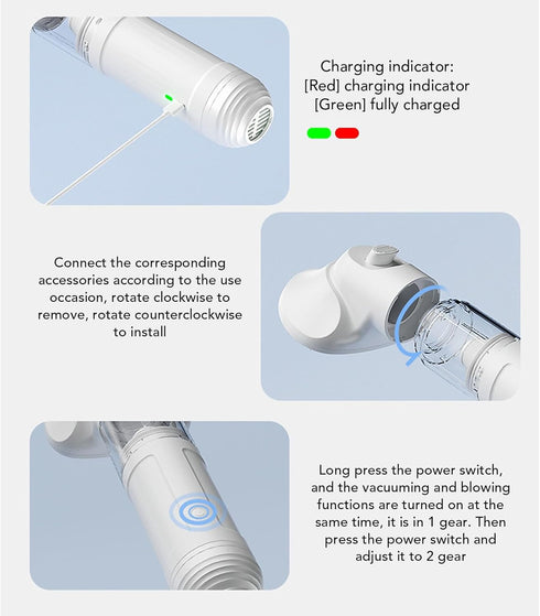 2 1 GLOGLOW Pet Grooming Vacuum, Multifunctional in Powerful Pet Grooming Vacuum Cleaner Portable Automatic Shedding