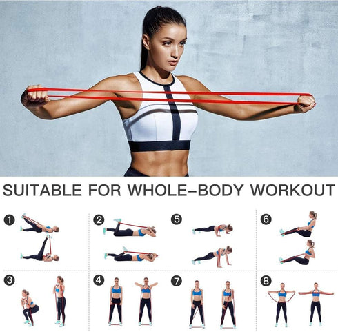 Pull-Up Bands Resistance Bands - Long Workout Bands for Women, Exercise Bands for Gym & Home