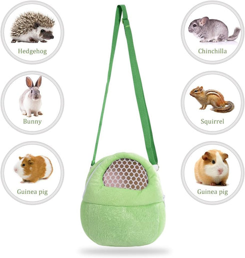 1 PCS Portable White Mesh Bag, African Hedgehog Hamster Breathable Pet Carrier, Handbags Puppy Cat Travel Backpack