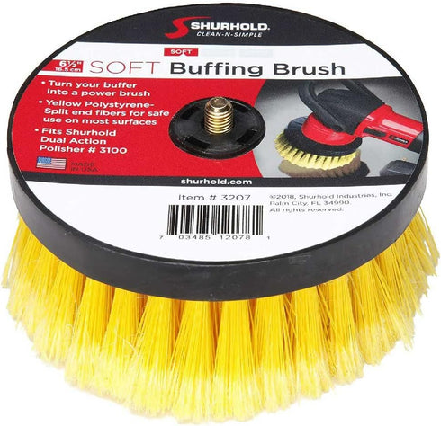 Shurhold 6-½ Inches Dual Action Polisher Scrub Brushes for General-Duty Cleaning
