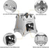 Lixada Lightweight Folding Camping Wood Stove, Portable Stainless Steel for Outdoor Use