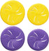 Indestructible Dog Flying Discs, Interactive Flyer Toys for Small Medium Dogs, 7.48 inch, Yellow