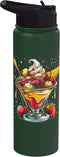 Ice Cream Enthusiast T-Shirts and Presents Ice Cream Sundaes Graphic Gelato Sorbet Stainless Steel Insulated Water Bottle