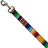 Dog Leash Zarape2 - Vertical Multi Color Stripe, 4 Feet Long, 1.5 Inch Wide