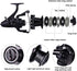 Sougayilang Spinning Fishing Reel - 12+1BB Metal Body Smooth Carp Spinning Reels