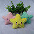 1Pc Yellow Star Plush Dog Toy, Small Medium Puppy Squeaky Bite Playing Starfish Toy