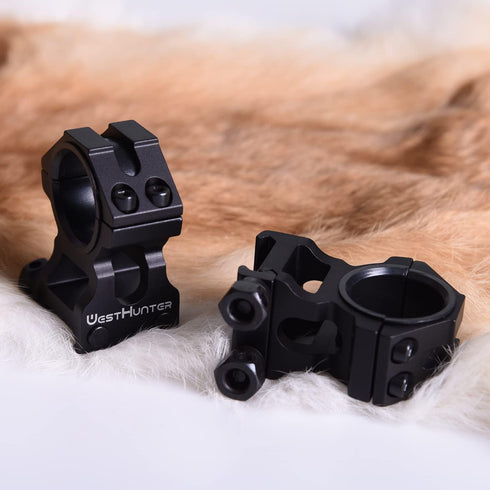 WestHunter Industrial Grade Precision Rifle Scope Rings, 1 Inch 30 mm Tactical 6061 T6 Picatinny Scope Mount