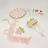 Girl Dog Birthday Hat Bandana Kit, Princess Decorations with Crown for Cats and Dogs, 1st Birthday Gift (PinkGold).