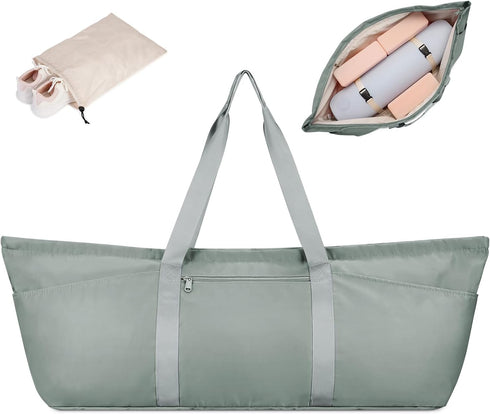 sportsnew Large Yoga Mat Bag with Shoes Bag and Wet Compartment, Adjustable Strap for Women Men