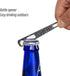 TiTo Bright Blue Titanium Bottle Opener Spork, Lightweight Portable Reusable Flatware for Camping, Hiking, Picnics