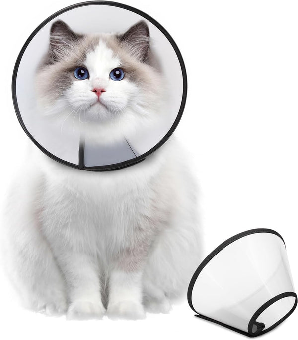 Supet Adjustable Dog Cone Collar After Surgery, Comfortable Pet Recovery Collar for Large Medium Small Dogs