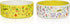 Cute Small Dog Bowl Set - Ceramic Water and Food Bowls for Small Pets, Heavy Cat Bowls, Dishwasher Safe, Green & White