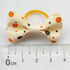 Chenkou Craft 30pcs (15pairs) Dog Pet Hair Bows with Rubber Dot Grosgrain Ribbon, Mix Colors & Patterns