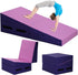 Folding Incline Gymnastics Mat for Tumbling, Folding Tumbling Mats Cheese Wedge Incline
