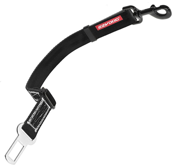 CLICK Dog Seat Belt for Car by EzyDog - Adjustable Heavy Duty Nylon Attachment