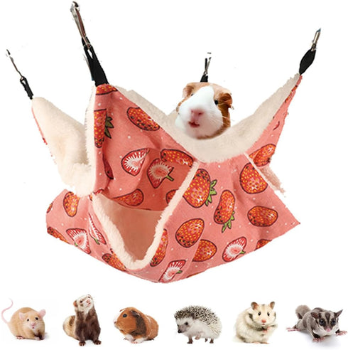 LEFTSTARER Rat Ferret Hammock Toy and Cage Accessories for Guinea Pig Hamster Rat