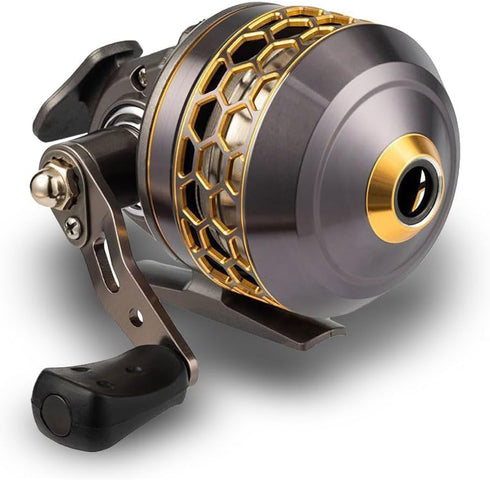 FY 4000 Spincast Fishing Reel, Left/Right Retrieve, Push Button Casting, 3.9:1 Gear Ratio, Includes 45m 4X White
