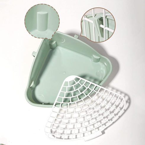Qsvbeeqj Small Rat Toilet for Triangle Potty Trainer Corner Litter Bedding Box Pet Litter Pan for Hamsters Guinea Pigs