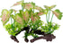 Smoothedo-Pets Aquarium Plants, 2pcs Plastic Artificial Fish Tank Decorations (Rainforest Leaf-Pink-Small-Set)
