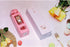 Kawaii Bear Water Bottle With Straw, Portable Square Drinking Bottle for Girl, Cute Juice Tea Water Cups (700ml, Pink)