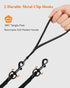 Taglory Dog Tie Out, Long Dog Leash 15FT 30FT 50FT 66FT, Recall Training Leash with 2 Swivel Hooks, Black