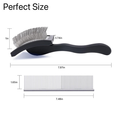 ORXOOZW 3PCS Slicker Brush for Dogs & Pet Comb,Professional Dog Grooming Brush (Goldendoodles,Poodles,Labradoodles)