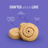Three Dog Bakery CinnaMutt Roll Crunch Dog Treat, Crunchy Cinnamon Roll Flavored Cookie