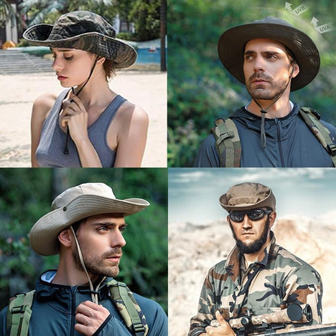 Sun Hats for Men Women Bucket Hat UPF 50+ UV Protection Boonie Hat for Fishing Hiking