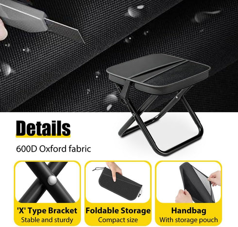 Generic Backpack 2026 Backpack Foldable Stool, New Foldable Stool for Adults, Folding Camping Stool which can Turned