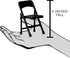 Wrestling Action Figures Black Folding Chair